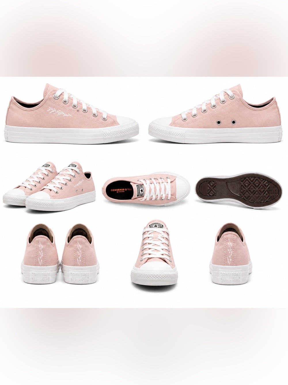 ‘Custom’ CTAS LOW TOP BY YOU Converse Low Top Sneakers Pink